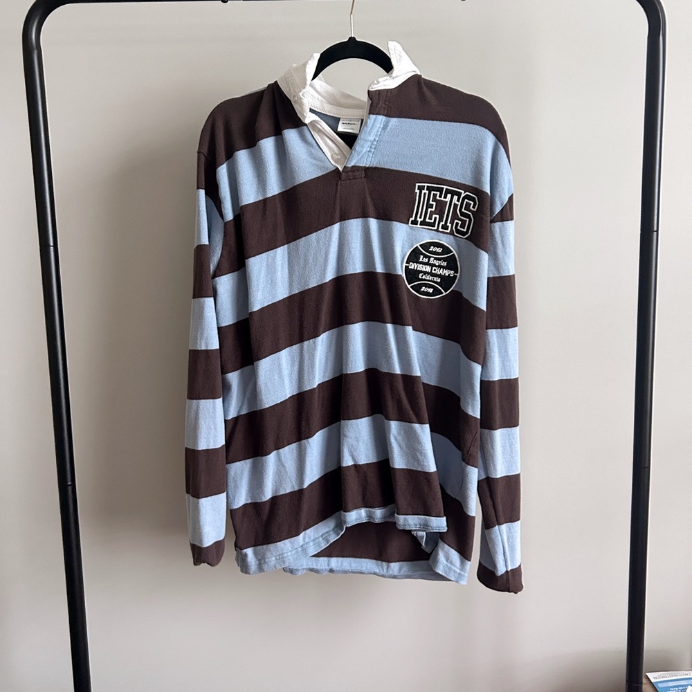 Iets Frans Striped Rugby Polo Shirt